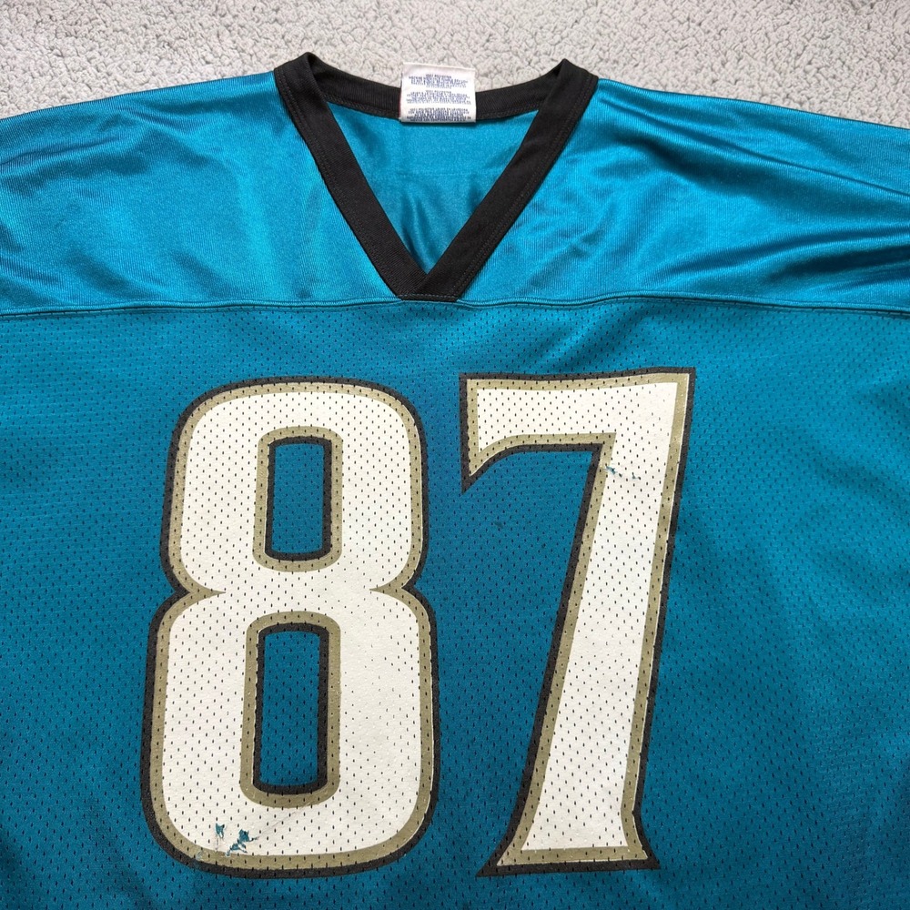 Vintage Logo Athletic Jacksonville Jaguars McCardell 87 Jersey Teal Mens XL